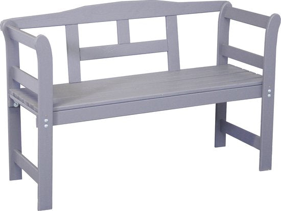 Tuinbank FSC grenen hout 113x40x75cm grijs