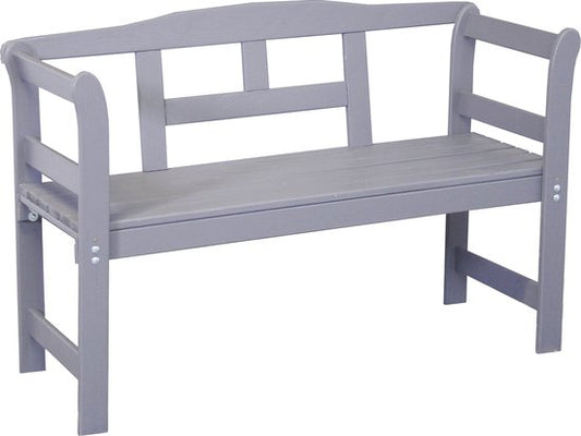 Tuinbank FSC grenen hout 113x40x75cm grijs