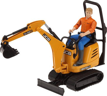 Bruder Bworld JCB Micrograafmachine 8010 CTS met Pop