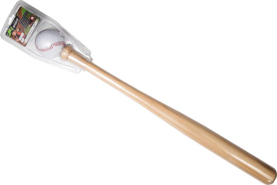 SportX Honkbal Houten Knuppel + Bal