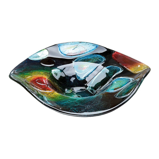 GlasArt ovale sierschaal "Sunrise"