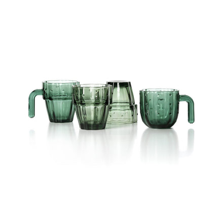 De Stack-a-Cactus Bril - Groen - Set van 4