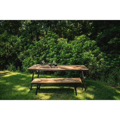 Visgraatbank - Naturel - 150