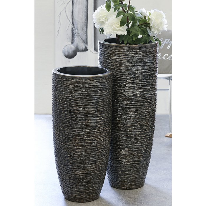 Bloempot "Giant" antiek brons H.90cm