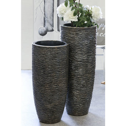Bloempot "Giant" antiek brons H.90cm