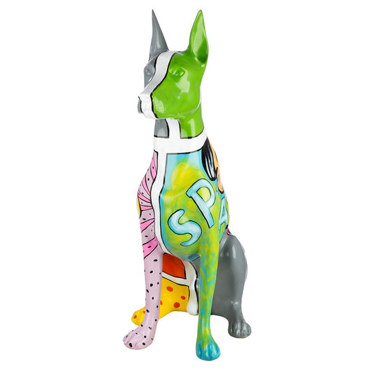 Figuur Dog veelkleurig H. 70 cm