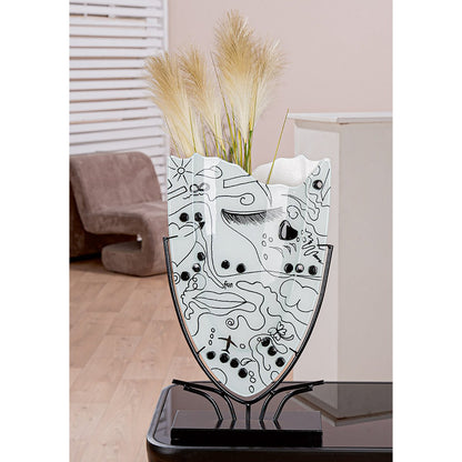 Vaas Modern Art wit H.49 cm
