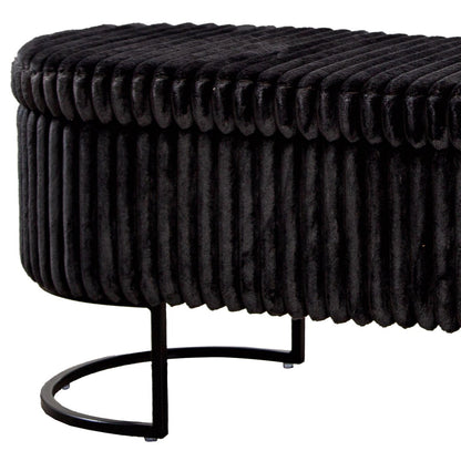Bank Brooklyn Zwart H. 46,5 cm