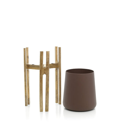 De Gevorkte Wortelplanter - Natuurlijk Bruin 66cm