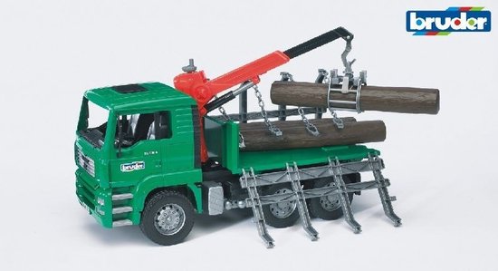 Bruder 2769 Vrachtwagen MAN Met Bomen