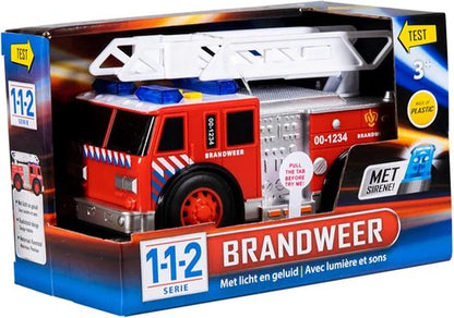 112 Brandweerwagen + Licht en Geluid