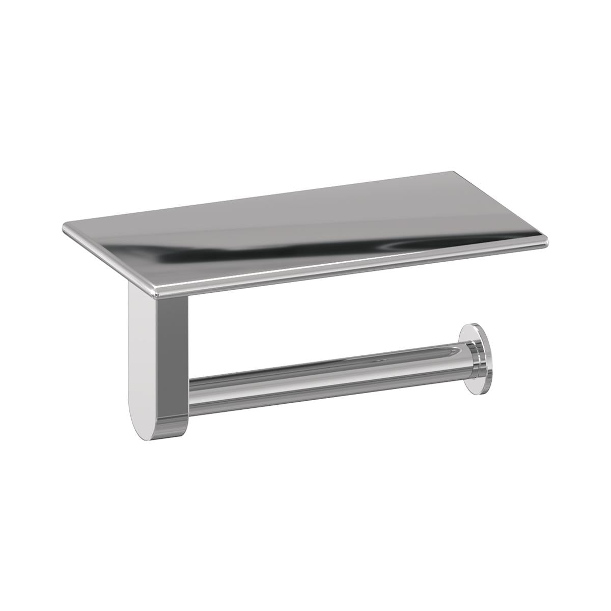 Brauer Toiletrolhouder met planchet - Chroom