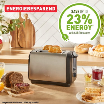 Tefal Subito RVS Broodrooster 1300W