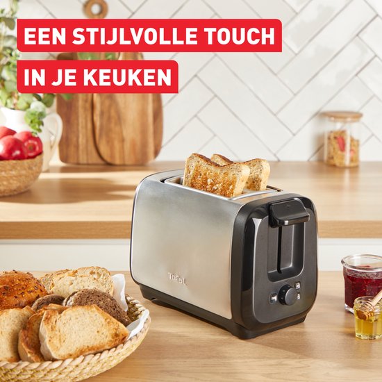 Tefal Subito RVS Broodrooster 1300W