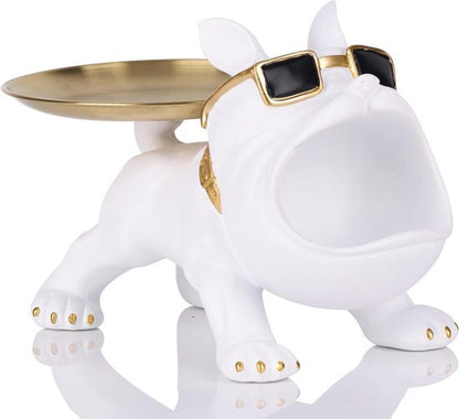 Bulldog wit met opbergbakje