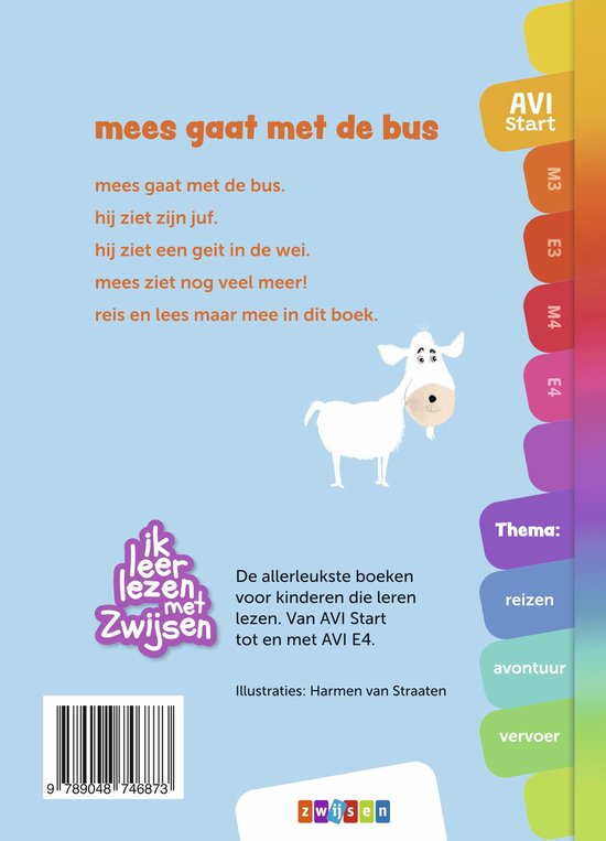 Zwijsen Boek AVI Start Mees Gaat Met De Bus