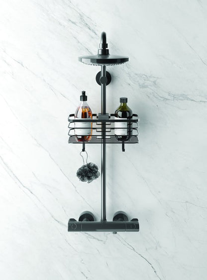 Metaltex Doucherek 29x11x15 cm Zwart/Metaal