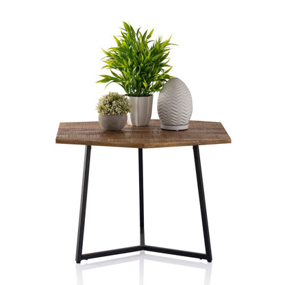 Salontafel mangohout met metalen frame