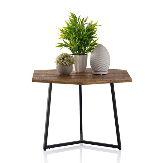 Salontafel mangohout met metalen frame