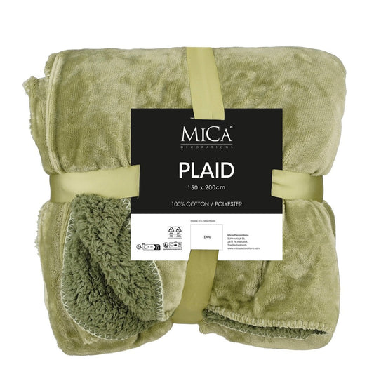 Mardy Fleece Plaid - L200 x B150 cm - Lichtgroen