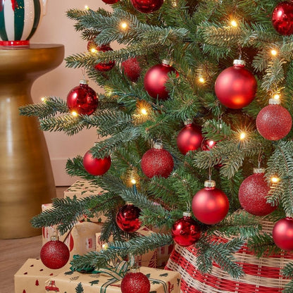 Kerstbal set 42 Glass baubles Rood