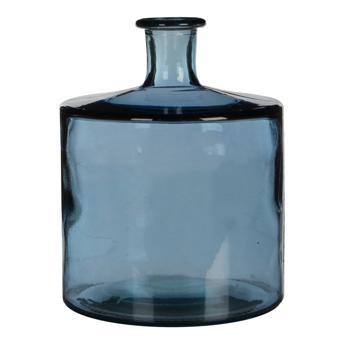 Guan Fles Vaas - H26 x Ø21 cm - Blauw