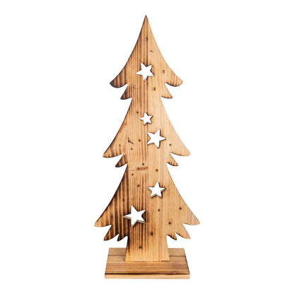 Houten Kerstboom Hoogte 80cm met LED