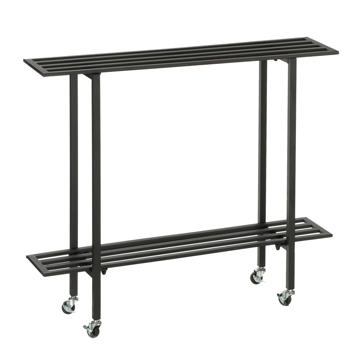 Greenrax Plantenstandaard - L90 x B22 x H75 cm - Metaal - Zwart