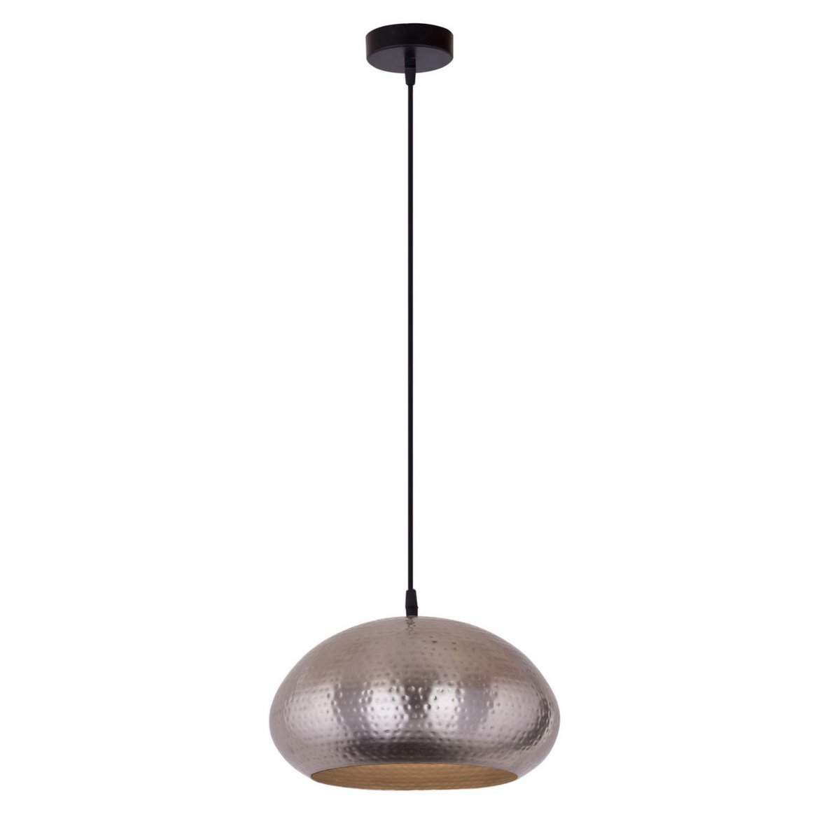 Hanglamp metaal verguld of zilver vintage