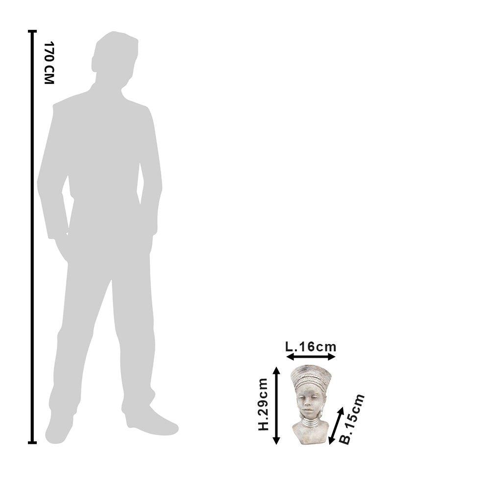 Bloempot Vrouw 16x15x29 cm