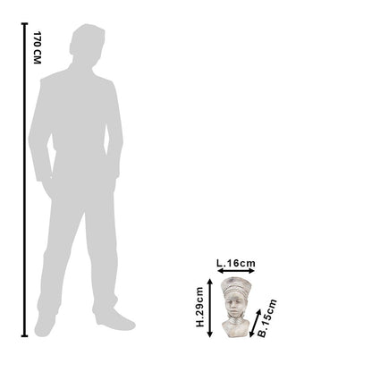 Bloempot Vrouw 16x15x29 cm