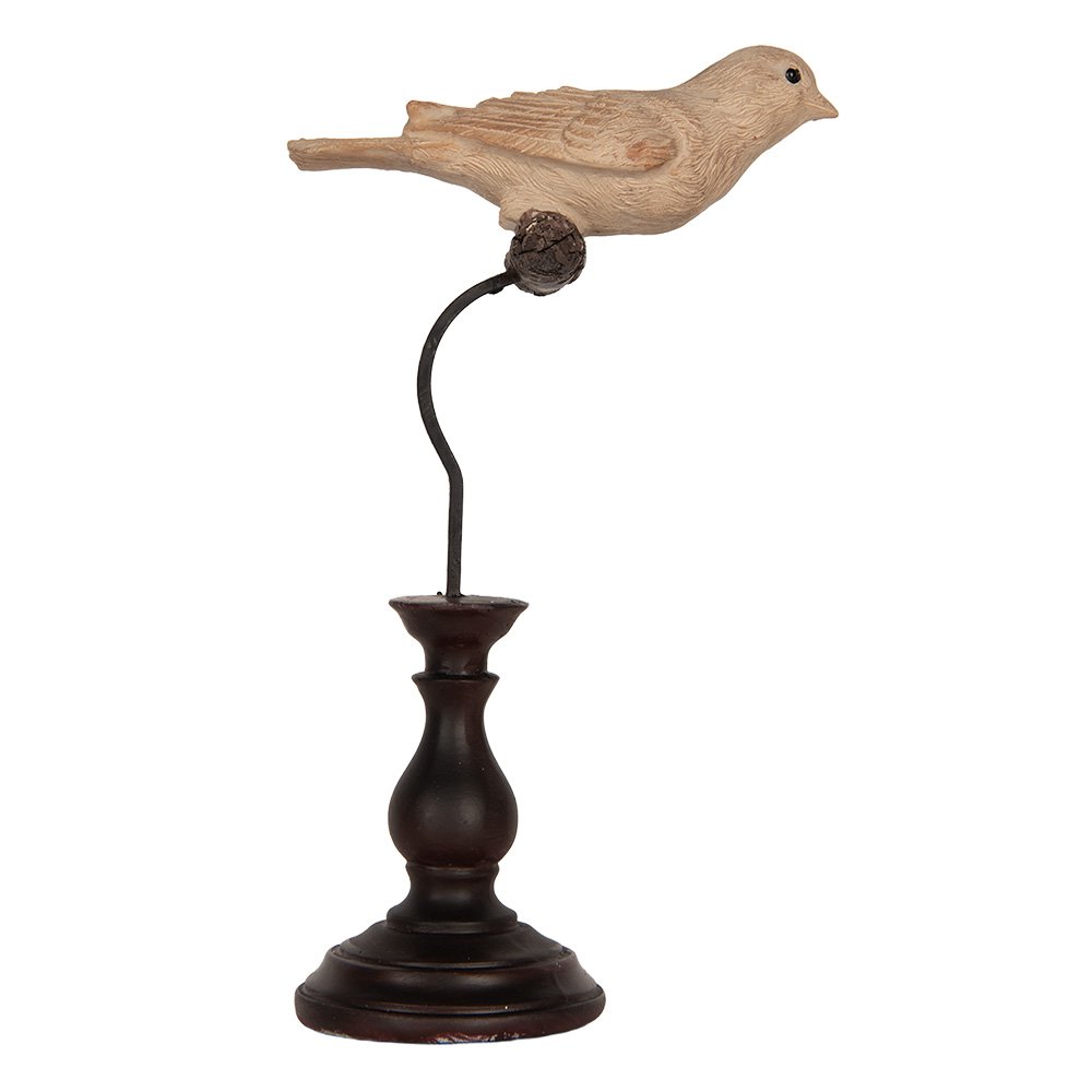 Decoratie vogel 12x7x21 cm