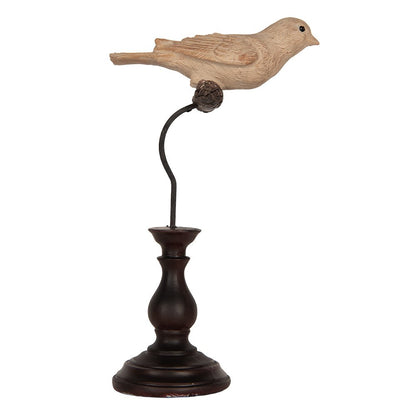 Decoratie vogel 12x7x21 cm