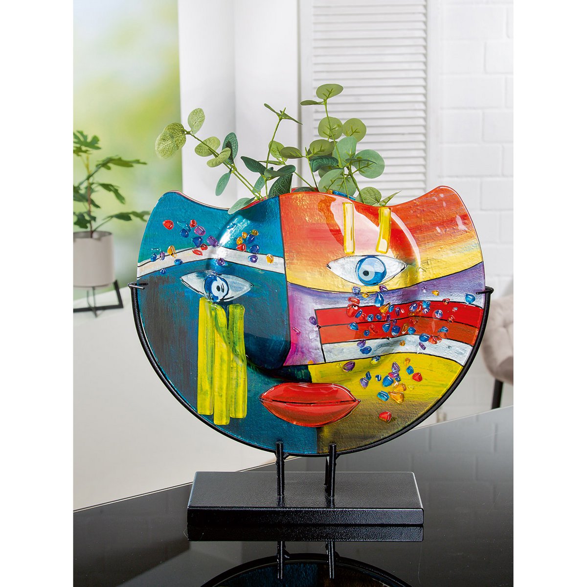 GlasArt designvaas "Fashion blue"