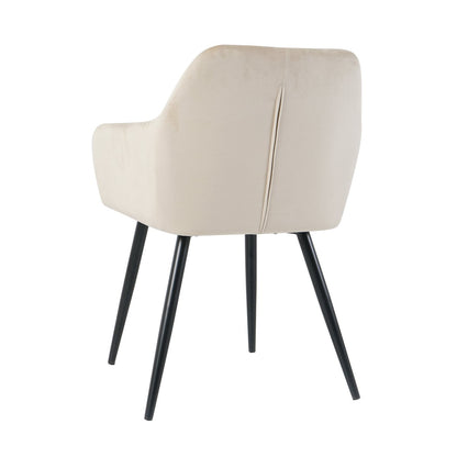 Eetkamerstoel, set van 2 beige
