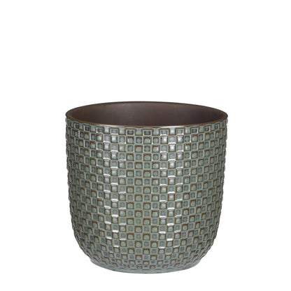 Daan Bloempot - H18 x Ø19 cm - Groen