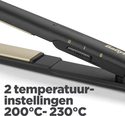 Babyliss ST089E Ceramic Straight 230 Stijltang Zwart