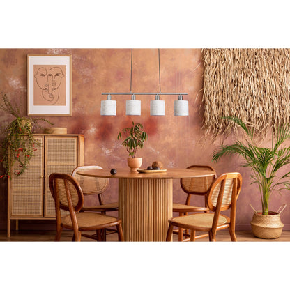 Hanglamp "Maron" 4 spots lengte 71,5 cm Grijs