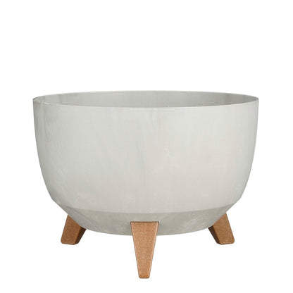 Plantenbak buiten Doppio Grijs Ø33 cm H18,5cm