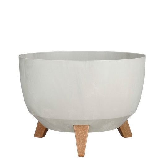 Plantenbak buiten Doppio Grijs Ø33 cm H18,5cm