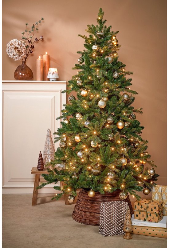 Kerstbal set 60 Unbreakable baubles Champagne