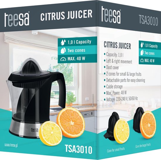 Citruspers 40 Watt 1L zwart