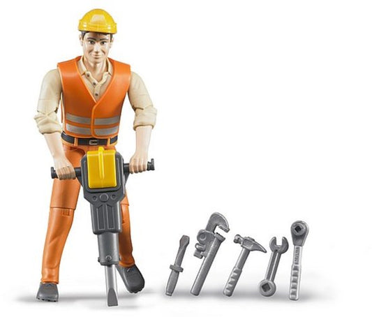 Bruder 60020 Constructiemedewerker met Accessoires