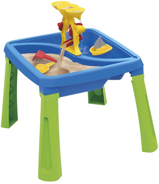 Dolu Zand-Watertafel + Accessoires Blauw/Groen