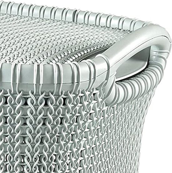 Curver Knit wasbox 57 liter mistig blauw