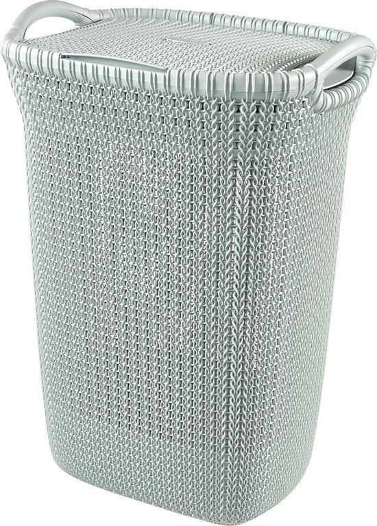 Curver Knit wasbox 57 liter mistig blauw