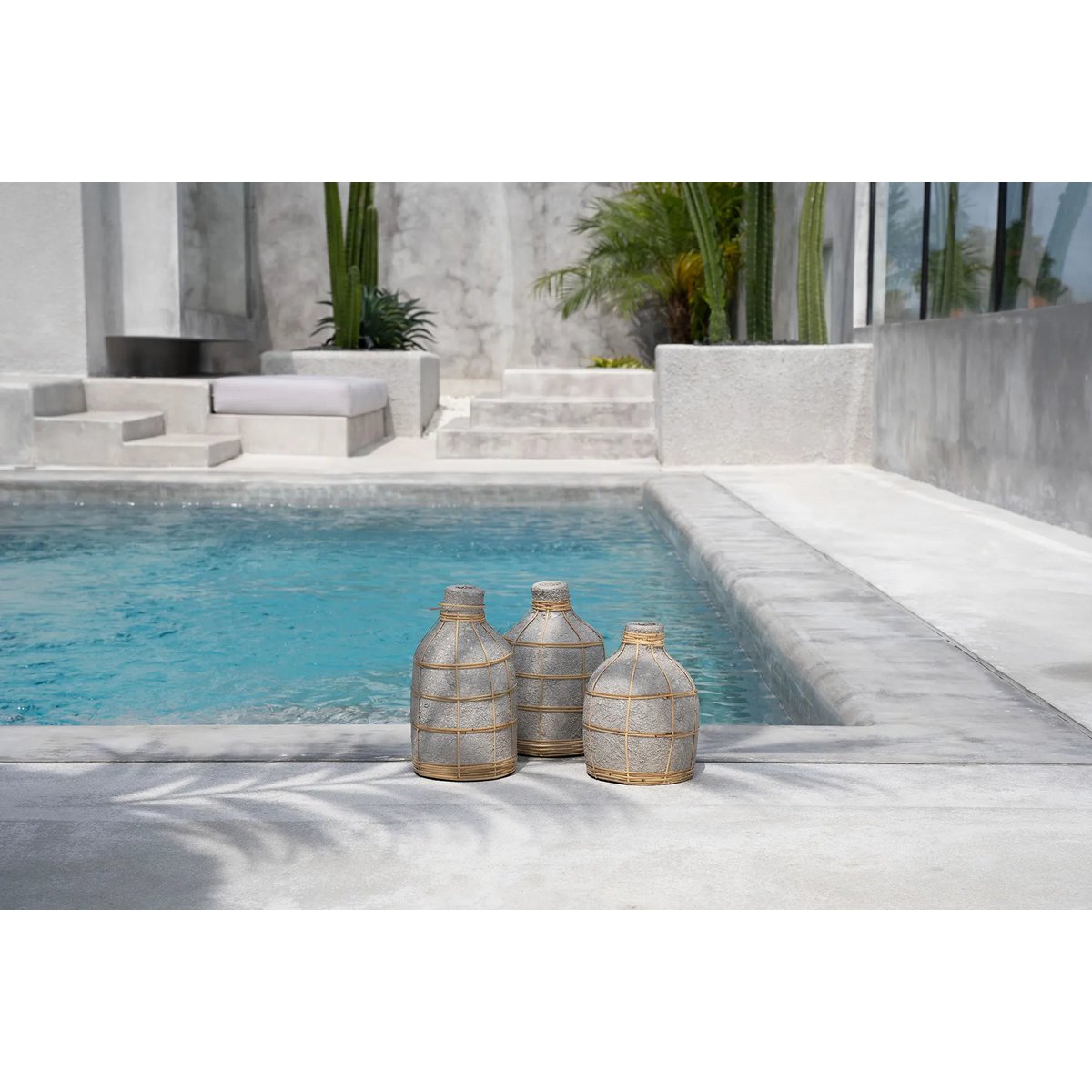 Whoopy Vaas - Beton Naturel - M