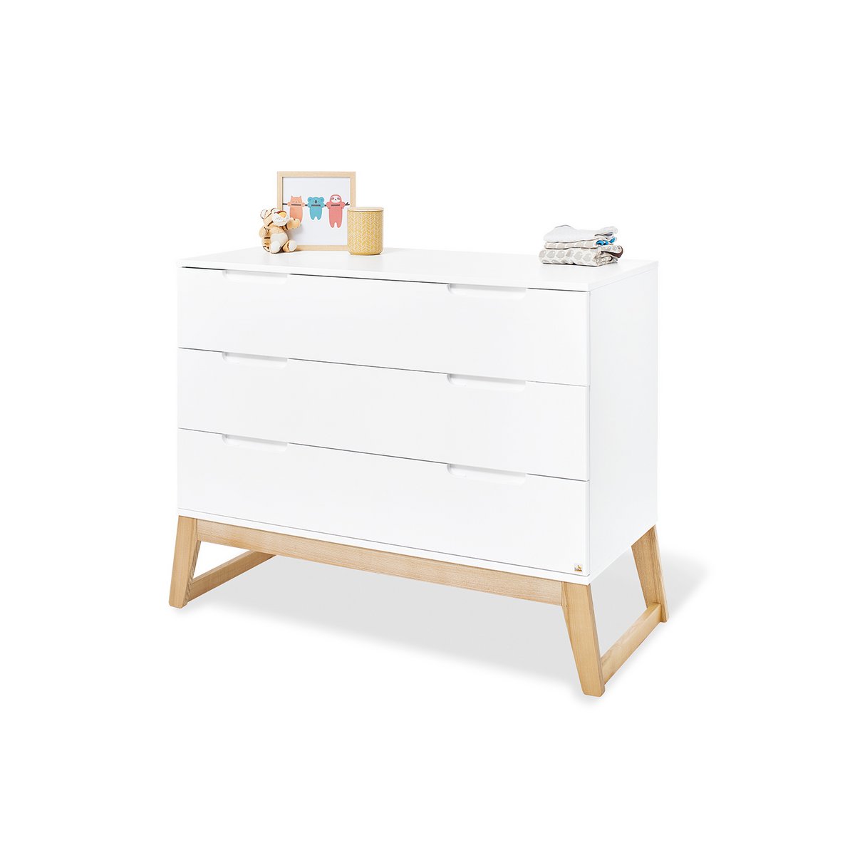 Set 'Brug' breed 3 delen: ledikant, brede commode, 2-deurs kledingkast