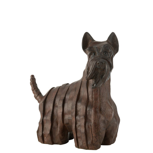 J-Line Schotse Terrier Hond Modern Resine Bruin Large