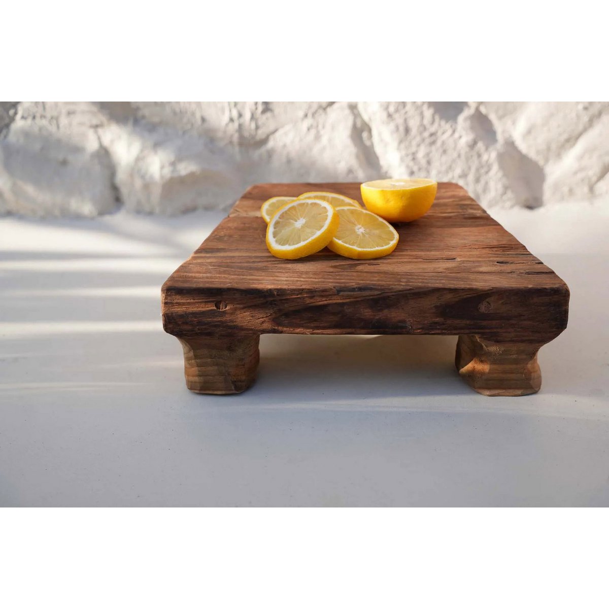 Dienblad - naturel teak
